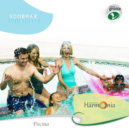 Piscina no Residencial Harmonia – muita sombra e água fresca