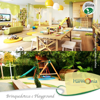 Residencial Harmonia com playground e outros espaços às crianças